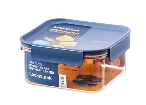 LocknLock Vorratsdose - Frischhaltedose aus Tritan, BPA-frei mit PP-Deckel, luftdicht & stapelbar - ideal als Vorratsbehälter, Mikrowellen-, Gefrier- & Spülmaschinengeeignet (600 ML) von LocknLock