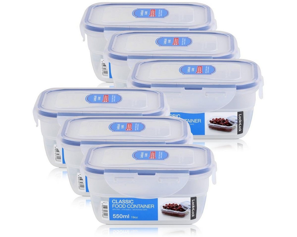 LocknLock Vorratsdose LocknLock Classic HPL311 Frischhaltedose 550ml - Luft und Wasserdicht, Kunststoff von LocknLock