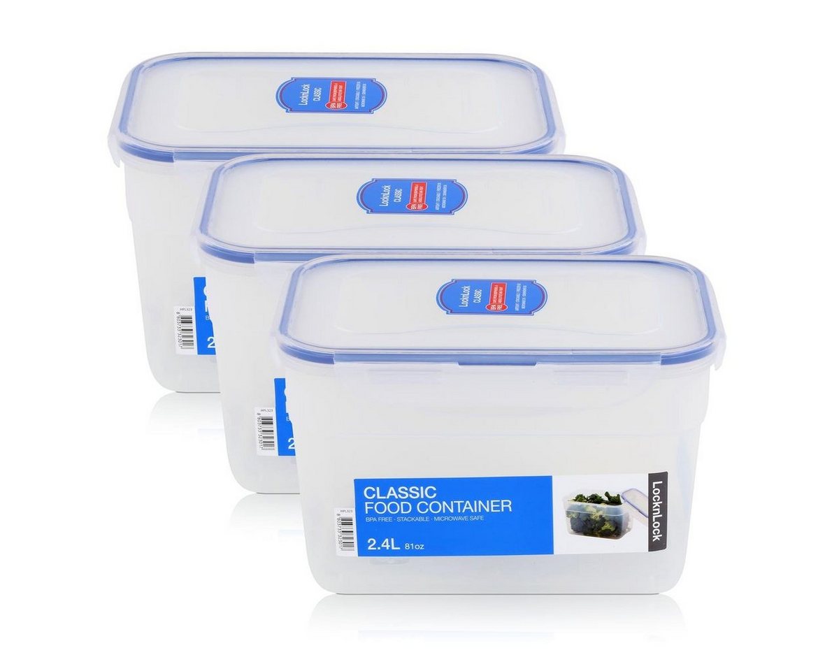 LocknLock Vorratsdose LocknLock Classic HPL323 Frischhaltedose 2,4L - Luft & Wasserdicht (3e, Kunststoff von LocknLock