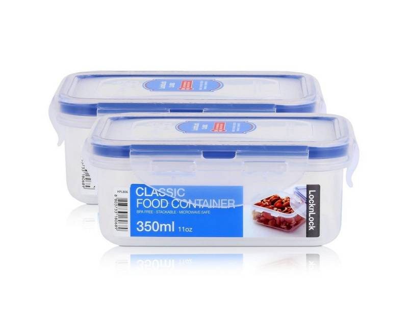 LocknLock Vorratsdose LocknLock Classic HPL806 Frischhaltedose 350ml - Luft & Wasserdicht (2, Kunststoff LocknLock Vorratsdose LocknLock Classic HPL806 Frischhaltedose 350ml - Luft & Wasserdicht (2, Kunststoff von LocknLock