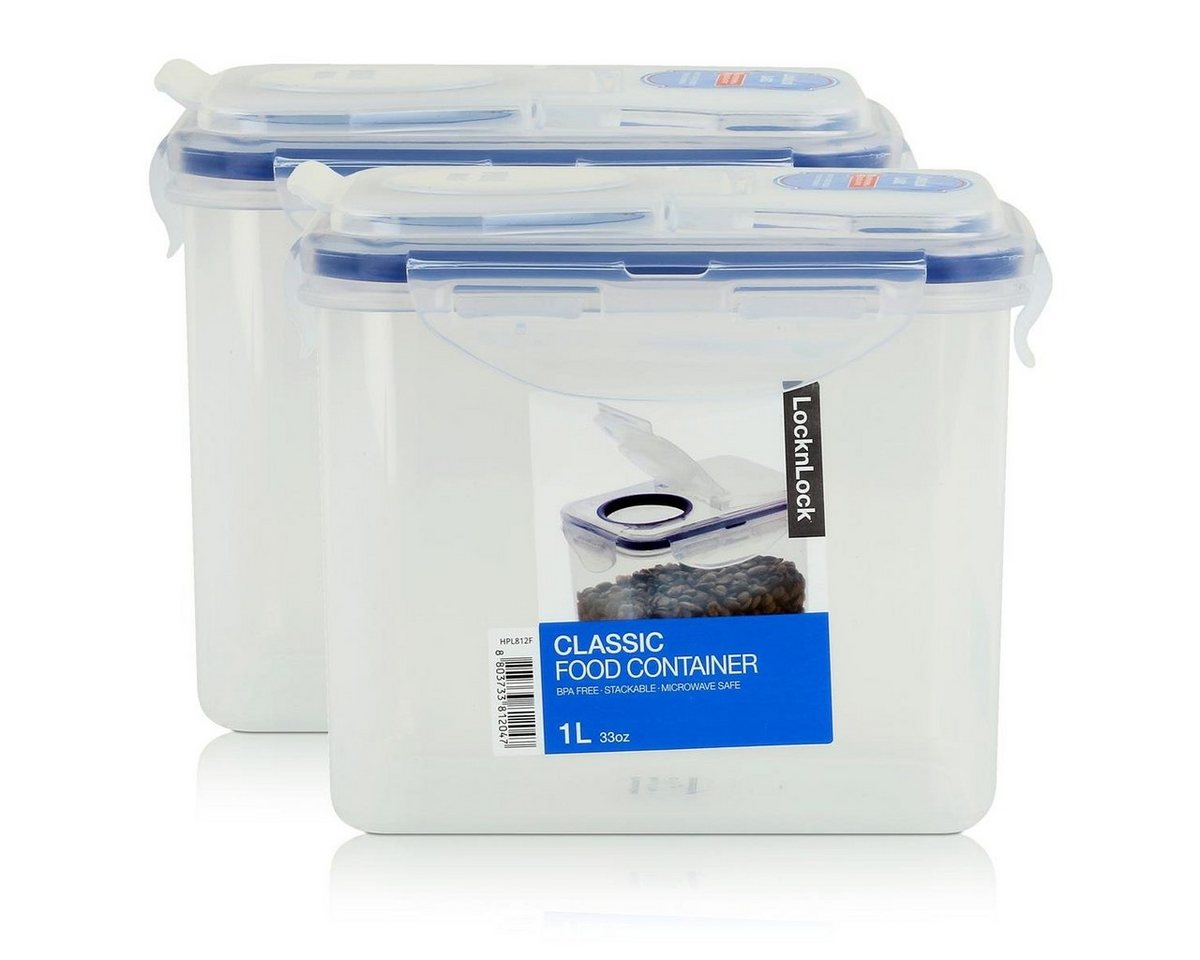 LocknLock Vorratsdose LocknLock Classic HPL812F Frischhaltedose 1L - Luft & Wasserdicht (2er, Kunststoff LocknLock Vorratsdose LocknLock Classic HPL812F Frischhaltedose 1L - Luft & Wasserdicht (2er, Kunststoff von LocknLock