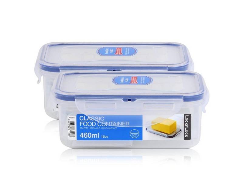 LocknLock Vorratsdose LocknLock Classic HPL814T Frischhaltedose 460ml - Luft & Wasserdicht (Kunststoff von LocknLock