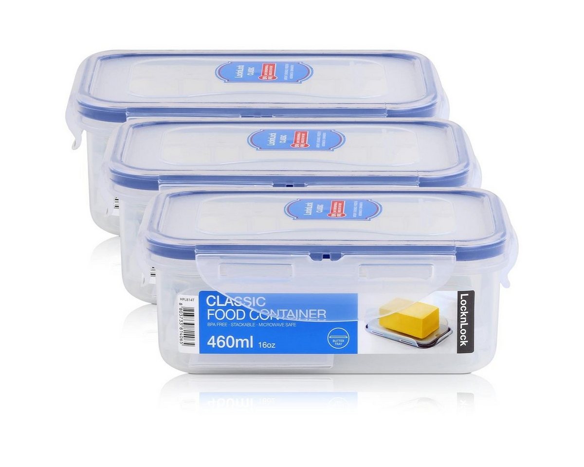 LocknLock Vorratsdose LocknLock Classic HPL814T Frischhaltedose 460ml - Luft & Wasserdicht (Kunststoff von LocknLock