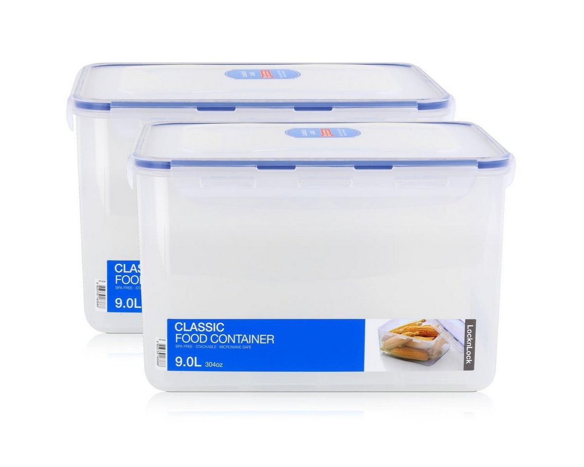 LocknLock Vorratsdose LocknLock Classic HPL838 Frischhaltedose 9L - Luft & Wasserdicht (2er, Kunststoff von LocknLock