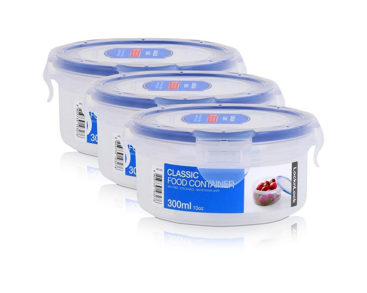 LocknLock Vorratsdose LocknLock Classic HPL932 Frischhaltedose 300ml - Luft & Wasserdicht (3, Kunststoff von LocknLock