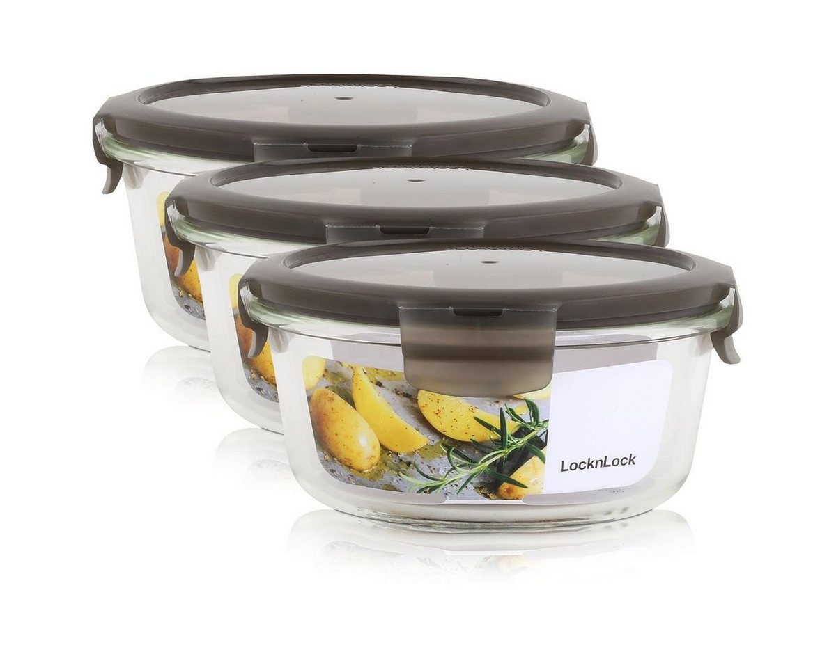 LocknLock Vorratsdose LocknLock Oven Glass Frischhalteglas LLG831G 650ml - Borosilikatglas (Glas von LocknLock