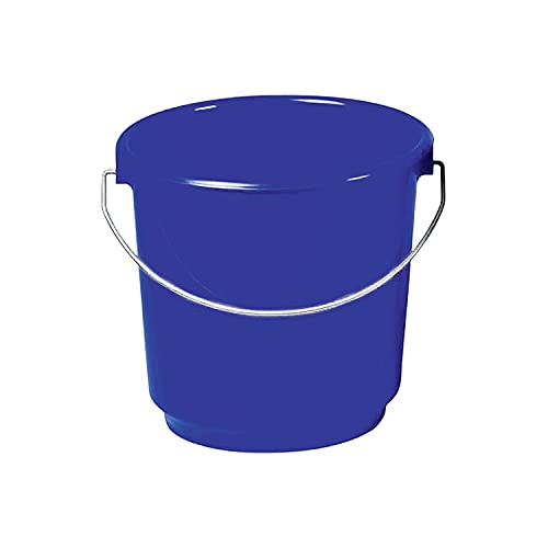 Lockweiler Eimer 15 Liter, Ø 33 cm, mit Metallbügel, blau von Lockweiler