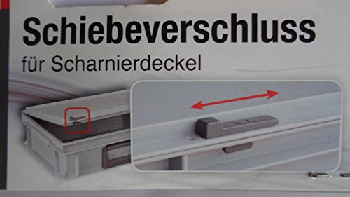 Lockweiler Schiebeverschluss für Scharnierdeckel 10 Stück von Lockweiler