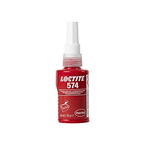 LOCTITE 574, mittelfester Dichtstoff für stoffschlüssige Flächendichtungen, Klebstoff zum Dichten von Flanschen, ölbeständige & wasserbeständige Flüssigdichtung, 1x50ml von Loctite