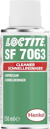 LOCTITE SF 7063 – lösungsmittelhaltiges Reinigungsmittel für Oberflächen, Allzweckreiniger zum Entfetten von Maschinenteilen, vorbereitend für den Kleber-Auftrag, 1x150ml von Loctite