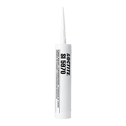 LOCTITE SI 5970, schwarzes Silikon für die Flächendichtung und zum Abdichten von Flanschen, ölbeständiger und vibrationsbeständiger Dichtstoff, 1x300ml von Loctite