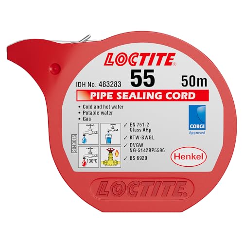 Loctite 55 PIPE SEALINFG CORD No.483283/ Rohr-Dichtschnur,weiss,50m von Loctite