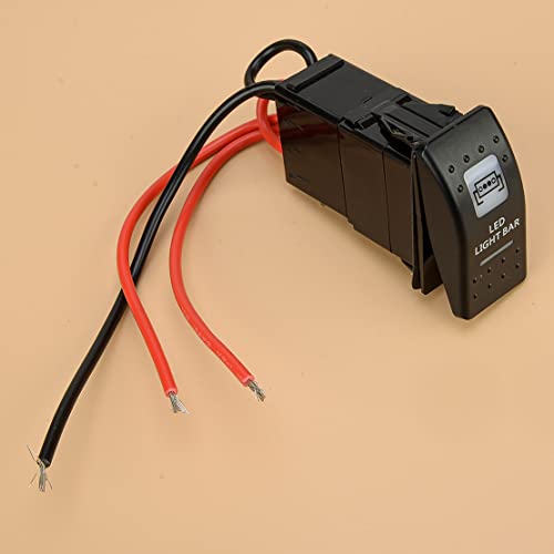 Loczek 12-V-LED-Lichtleiste, Wippschalter, Backing-Anschluss, Zubehör, passend for Can Am Maverick Commander Defender (Ersatzteile) von Loczek
