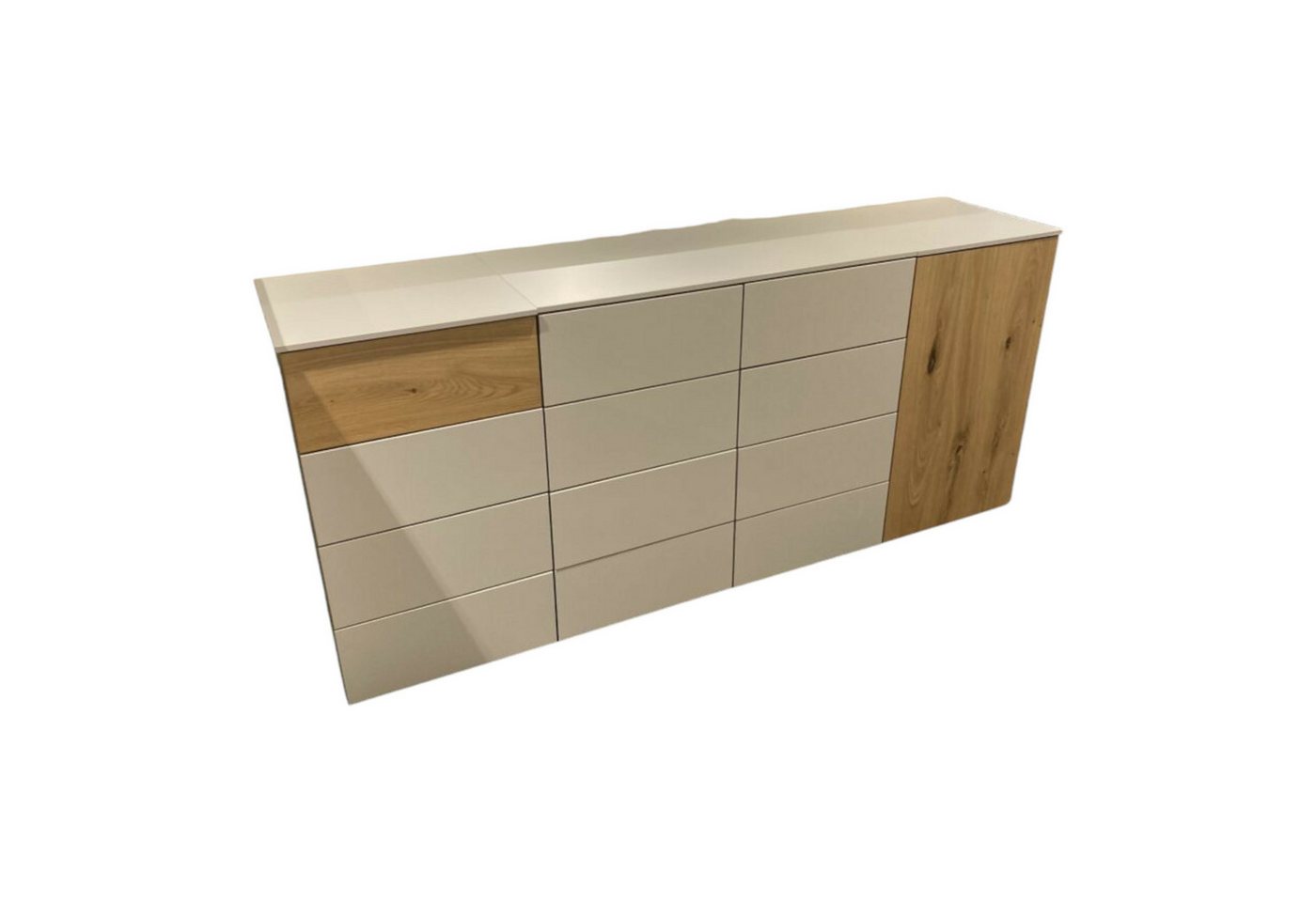 Loddenkemper Sideboard Kommode Lenjo Korpus Lack Matt Kristallgrau Balkeneiche Korpus Loddenkemper Sideboard Kommode Lenjo Korpus Lack Matt Kristallgrau Balkeneiche Korpus von Loddenkemper