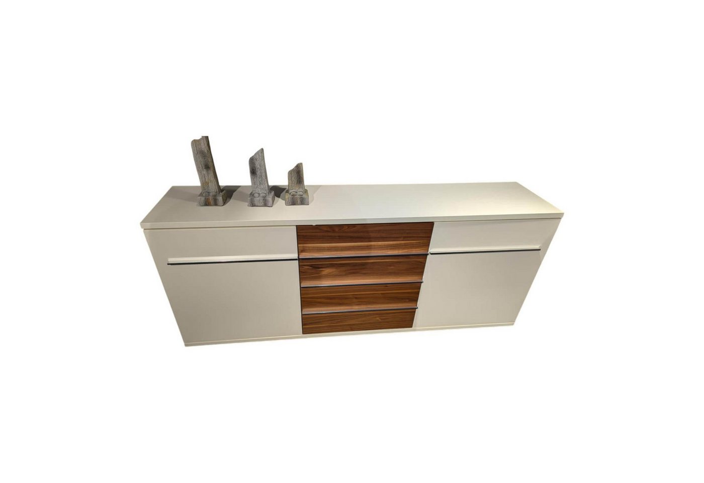 Loddenkemper Sideboard Sideboard Kito Lack Weiß Absetzung Holz Caruba Nuss Loddenkemper Sideboard Sideboard Kito Lack Weiß Absetzung Holz Caruba Nuss von Loddenkemper