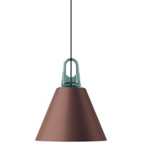 Lodes Jim Cone Pendelleuchte türkis / Bronze von Lodes