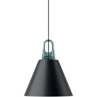 Lodes Jim Cone Pendelleuchte türkis / schwarz matt von Lodes