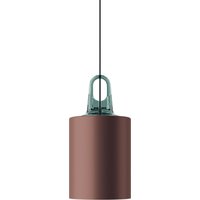 Lodes Jim Cylinder Pendelleuchte türkis / Bronze von Lodes