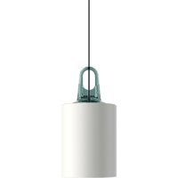 Lodes Jim Cylinder Pendelleuchte türkis / weiß matt von Lodes
