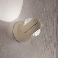 Lodes Nautilus Mini LED Wandleuchte 3000 K, champagner matt von Lodes
