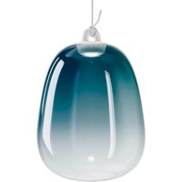 Lodes Oblò Large LED Pendelleuchte 3000 K, blau metallisiert von Lodes