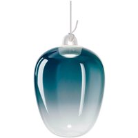 Lodes Oblò Medium LED Pendelleuchte 3000 K, blau metallisiert von Lodes