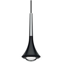 Lodes Rain LED Pendelleuchte, 1-flg., 2700 K schwarz matt - Chrom von Lodes
