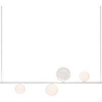 Lodes Random Stick Short LED Pendelleuchte, 4-flg. 2700 K, Pendel: weiß, Gläser: seidenweiß / transparent Lodes Random Stick Short LED Pendelleuchte, 4-flg. 2700 K, Pendel: weiß, Gläser: seidenweiß / transparent von Lodes