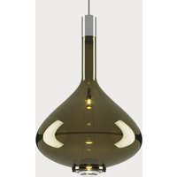 Lodes Sky-Fall LED Large Pendelleuchte 3000 K, Chrom / goldenes Salbeigrün von Lodes