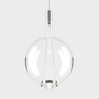 Lodes Sky-Fall Round Large LED Pendelleuchte 3000 K, Chrom / Glas von Lodes