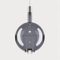 Lodes Sky-Fall Round Large LED Pendelleuchte 3000 K, Chrom / Rauchglas von Lodes