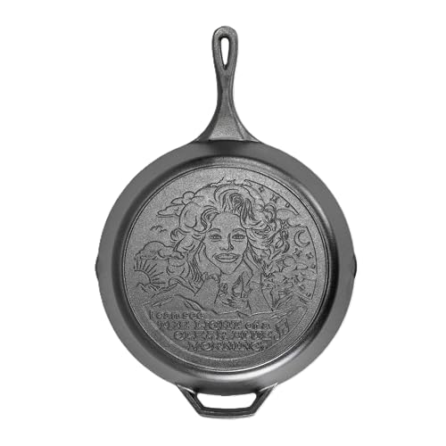 Lodge Dolly Parton Bratpfanne aus vorgebranntem Gusseisen, 34 cm, charakteristischer Griff in Tropfenform – Verwendung im Ofen, auf dem Herd, auf dem Grill oder über einem Lagerfeuer – Clear Blue Lodge Dolly Parton Bratpfanne aus vorgebranntem Gusseisen, 34 cm, charakteristischer Griff in Tropfenform – Verwendung im Ofen, auf dem Herd, auf dem Grill oder über einem Lagerfeuer – Clear Blue von Lodge