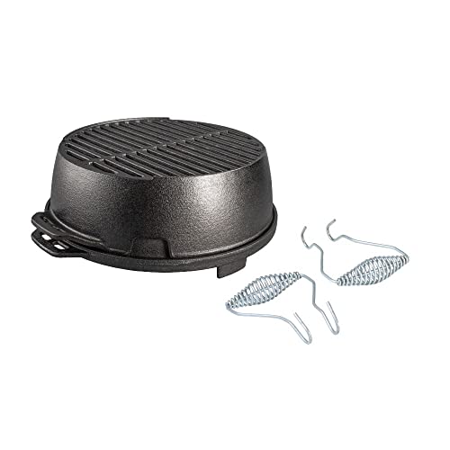 Lodge L12RG Kickoff Grill, rund, aus Gusseisen, 30,5 cm, schwarz von Lodge