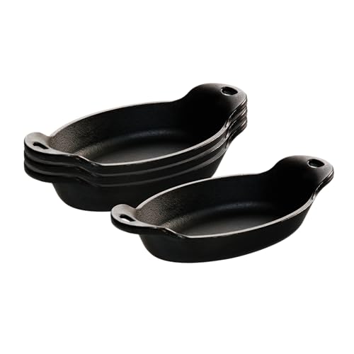 Lodge Ovaler Mini-Servierer aus Gusseisen, wärmebehandelt, perfekte Größe für Dips, Desserts und Vorspeisen, ideal für Zuhause und Restaurant, 266 ml, 4 Stück Lodge Ovaler Mini-Servierer aus Gusseisen, wärmebehandelt, perfekte Größe für Dips, Desserts und Vorspeisen, ideal für Zuhause und Restaurant, 266 ml, 4 Stück von Lodge