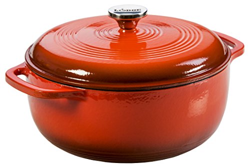 Lodge Schmortopf aus emailliertem Gusseisen, 6 l, Mohnblume Lodge Schmortopf aus emailliertem Gusseisen, 6 l, Mohnblume von Lodge