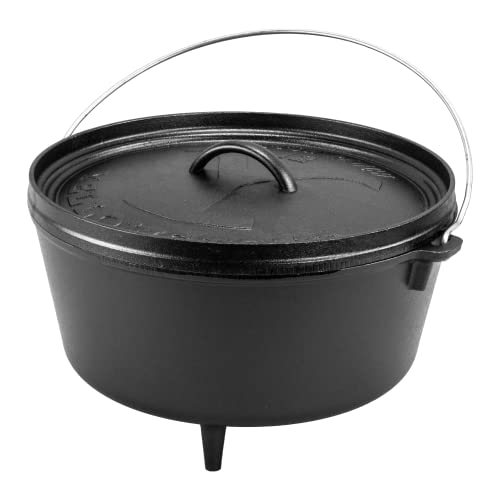 Lodge Yellowstone Deep Camp Dutch Oven Power Y Deckel, 30,5 cm, Schwarz von Lodge