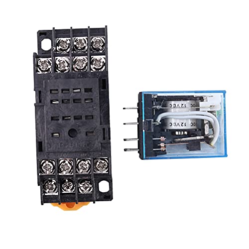 HH54P DC 12V Spule 4PDT 14 Pins Elektromagnetisches Leistungsrelais DYF14A HH54P DC 12V Spule 4PDT 14 Pins Elektromagnetisches Leistungsrelais DYF14A von Lodokdre