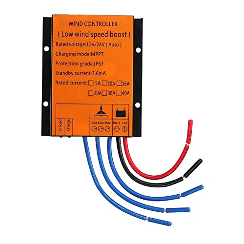Lodokdre 12V 24V 300W MPPT Laderegler 20A Spannungsregler für NIEDRIGE WINDGESCHWINDIGKEIT für Windturbinengenerator Dreiphasig von Lodokdre