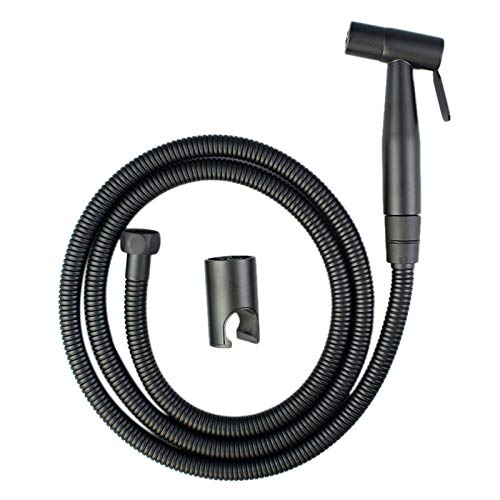 Schwarz Handheld Sprayer Edelstahl Badezimmer Bidet Sprayer Set mit Schlauch für Dusche Sprayer Wand oder von Lodokdre