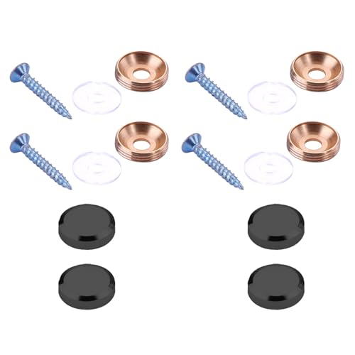 4 Stück Werbetafel-Dekoration, Nägel, Glasbefestigung, Werbung, Glas, dekorative Schrauben, Befestigungen, Zincs, Legierungen, Dekoration, Schraubenabdeckungen 4 Stück Werbetafel-Dekoration, Nägel, Glasbefestigung, Werbung, Glas, dekorative Schrauben, Befestigungen, Zincs, Legierungen, Dekoration, Schraubenabdeckungen von Lodoot