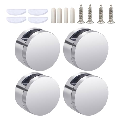 4 Stück stabile Zink-Legierung Glas Befestigungsclip Zubehör für Hausrenovierungs-Enthusiasten und professionelle Designer, Innenarchitektur-Zubehör 4 Stück stabile Zink-Legierung Glas Befestigungsclip Zubehör für Hausrenovierungs-Enthusiasten und professionelle Designer, Innenarchitektur-Zubehör von Lodoot