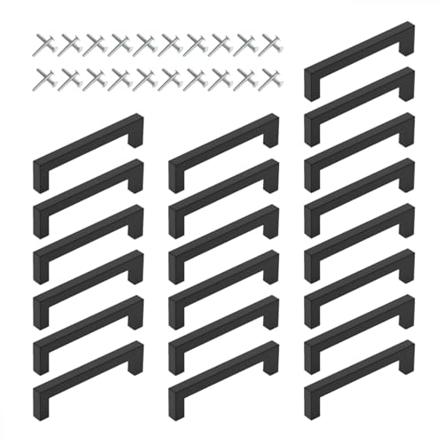 Lodoot Schubladengriffe aus Edelstahl, Kommoden, Schrankgriff, quadratisch, Möbelgriff, einfacher Nachttisch, Möbelgriffe und Knauf für Kommoden, quadratisch, 20 Stück Lodoot Schubladengriffe aus Edelstahl, Kommoden, Schrankgriff, quadratisch, Möbelgriff, einfacher Nachttisch, Möbelgriffe und Knauf für Kommoden, quadratisch, 20 Stück von Lodoot