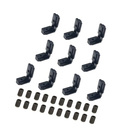 Metallrahmenverbinder mit Befestigungsschrauben, 90 Grad, L-Form, Winkel, einfache Installation für Innenecken, rostbeständige Halterung, 10 Stück Metallrahmenverbinder mit Befestigungsschrauben, 90 Grad, L-Form, Winkel, einfache Installation für Innenecken, rostbeständige Halterung, 10 Stück von Lodoot