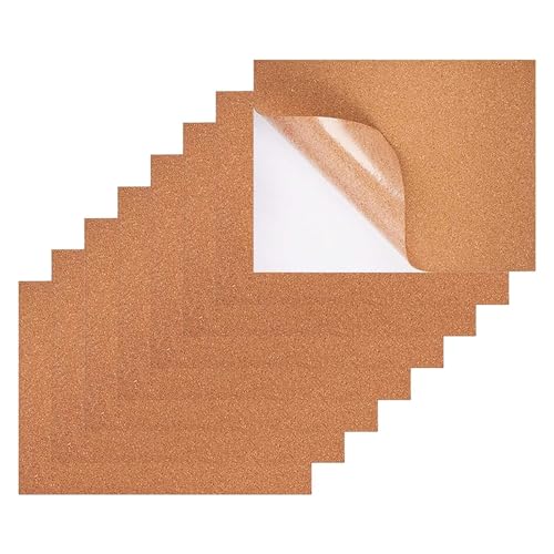 Selbstklebende Korkplatten, Fliesen, Wand, Boden, dekorative Holzplatten für Untergründe und Bastelarbeiten, 1 mm dick, Korkrückseite, 8 Stück Selbstklebende Korkplatten, Fliesen, Wand, Boden, dekorative Holzplatten für Untergründe und Bastelarbeiten, 1 mm dick, Korkrückseite, 8 Stück von Lodoot
