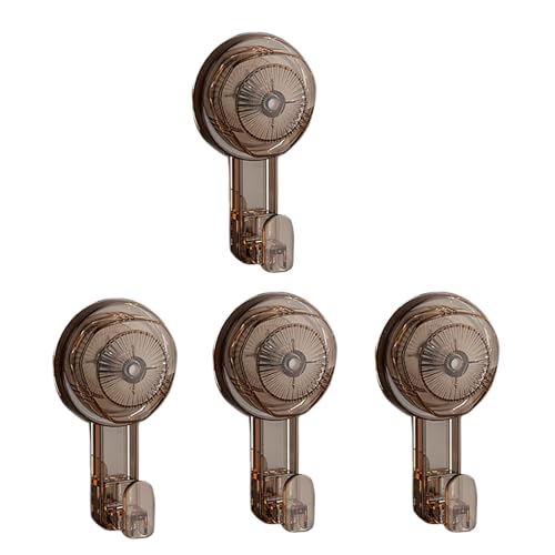 Set mit 4 Mehrzweck-Saugnapfhaken, einfache Installation, PC, multifunktional, einfache Stile für Handtücher und Kleidung, Tassenhaken von Lodoot