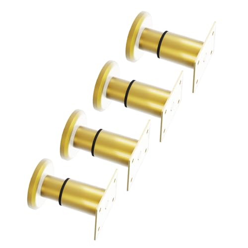 Set mit 4 goldfarbenen ausziehbaren Möbelbeinen, multifunktionale Höhenverstellung, unterstützt verstellbare Tischbeine für Tische und Stühle, Höhenfüße von Lodoot