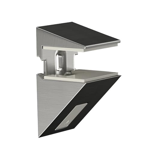 Stabile Glas-Regalhalterungen, Mehrzweck-Wandhalterungen für dicke Glas- oder Holzregale im Büro und Zuhause, verstellbare Klemmhalter Stabile Glas-Regalhalterungen, Mehrzweck-Wandhalterungen für dicke Glas- oder Holzregale im Büro und Zuhause, verstellbare Klemmhalter von Lodoot