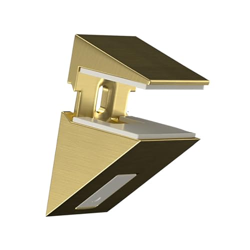Stabile Glas-Regalhalterungen, Mehrzweck-Wandhalterungen für dicke Glas- oder Holzregale im Büro und Zuhause, verstellbare Klemmhalter Stabile Glas-Regalhalterungen, Mehrzweck-Wandhalterungen für dicke Glas- oder Holzregale im Büro und Zuhause, verstellbare Klemmhalter von Lodoot