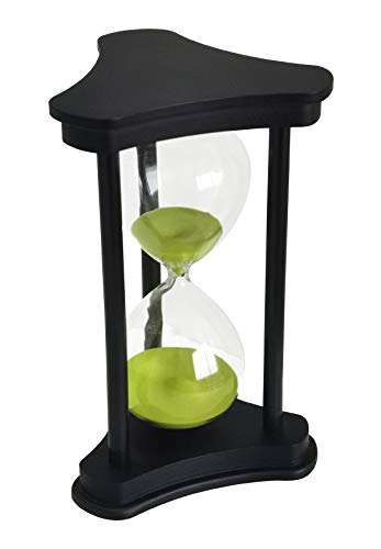 Lodunsyr Sanduhr Timer Uhr Sanduhr 30 Minuten Zuhause Ornament Schreibtisch Dekoration für Wohnzimmer Kaffetisch Schule Spiel 30 Minuten Hourglass Hölzern Rahmen Sanduhr Grün von Lodunsyr