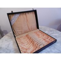 Vintage Besteckkasten Für 12 Große Suppenlöffel von Loeffelfrau